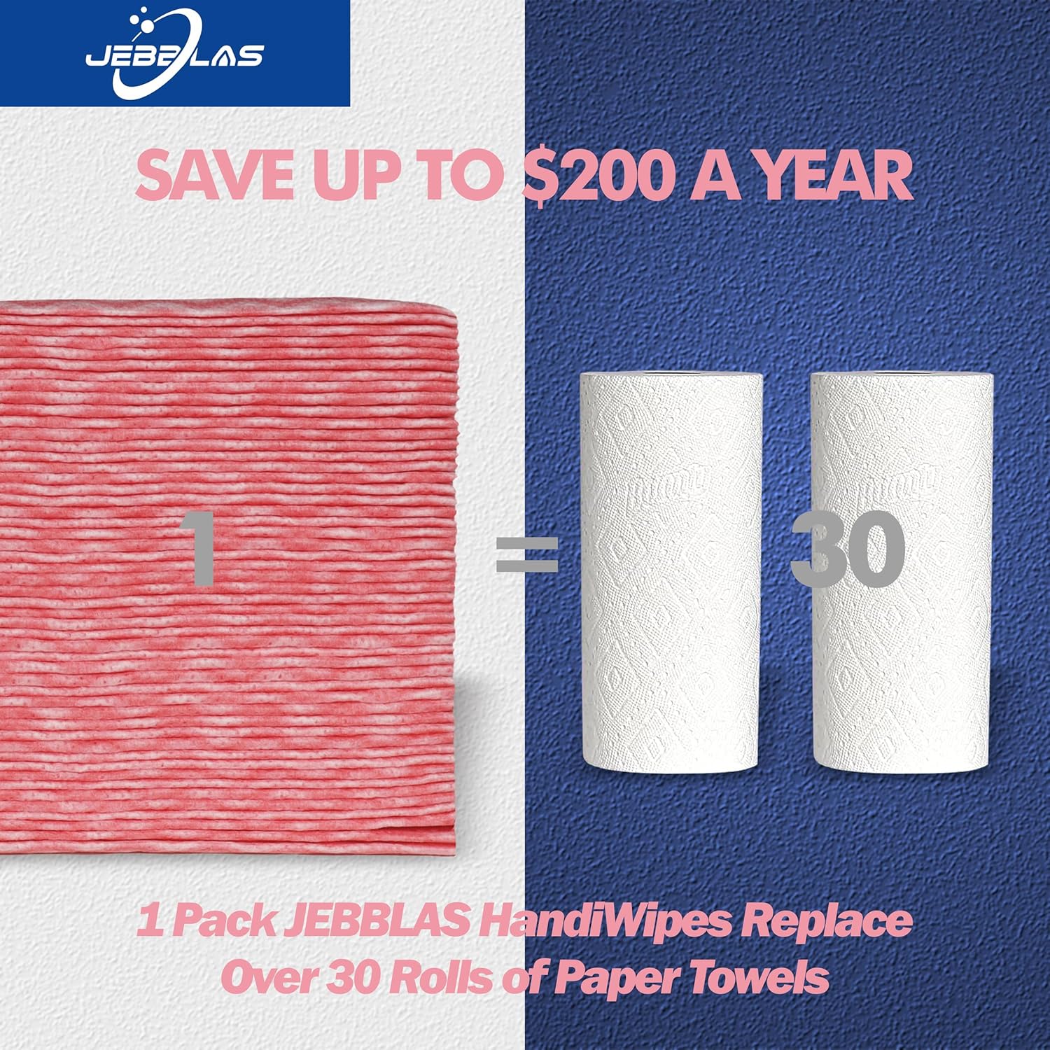 JEBBLAS Reusable Cleaning Cloths Handi Wipes Reusable Cloths Dry Cleaning Cloths Dish Towel Dish