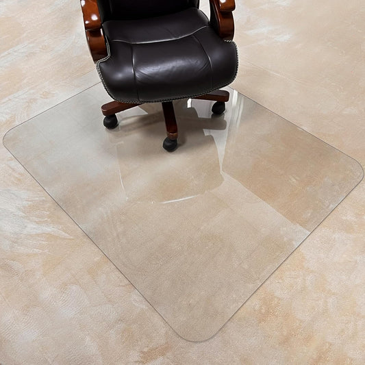 2Pack Crystal Clear 1/5" Thick 59" x 47" Heavy Duty Hard Chair Mat, Can be Used on Carpet or Hard