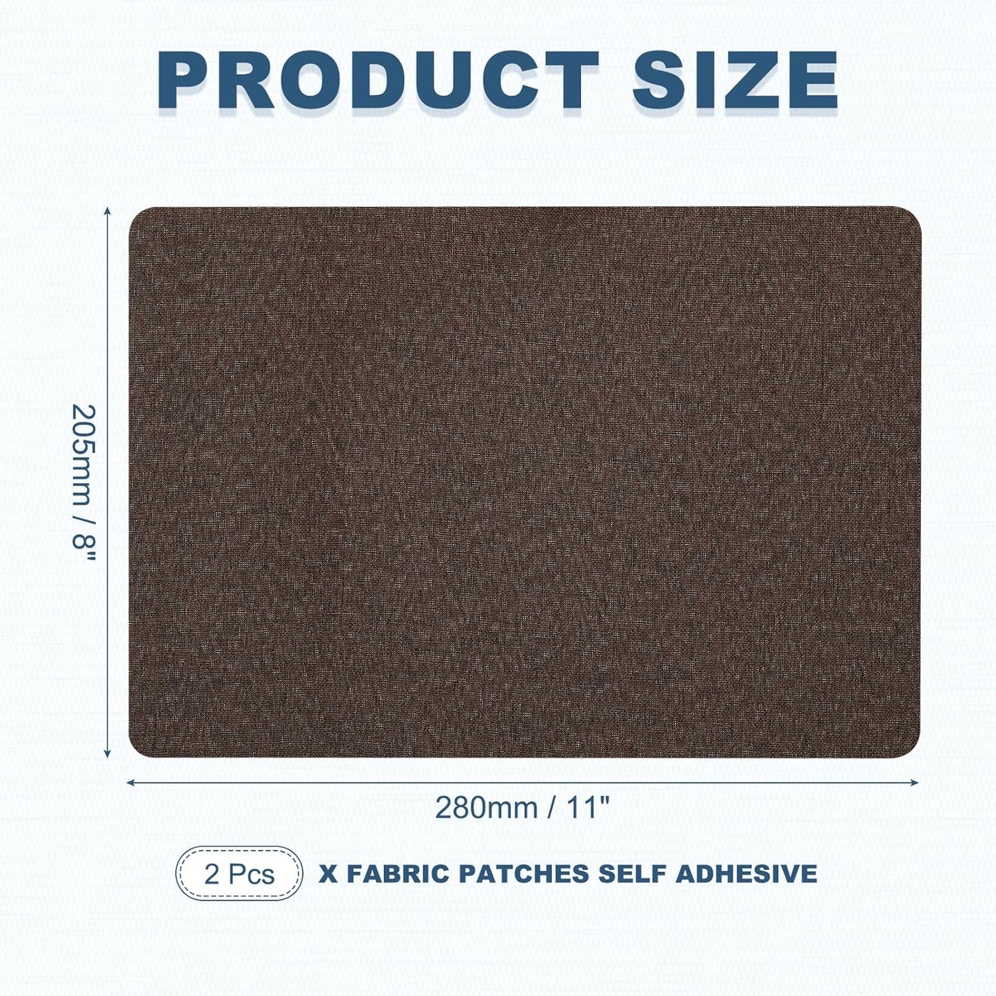 PATIKIL 8x11 Inch Linen Repair Patches, 2Pcs Self-Adhesive Fabric Patch for Sofas Tote Bags