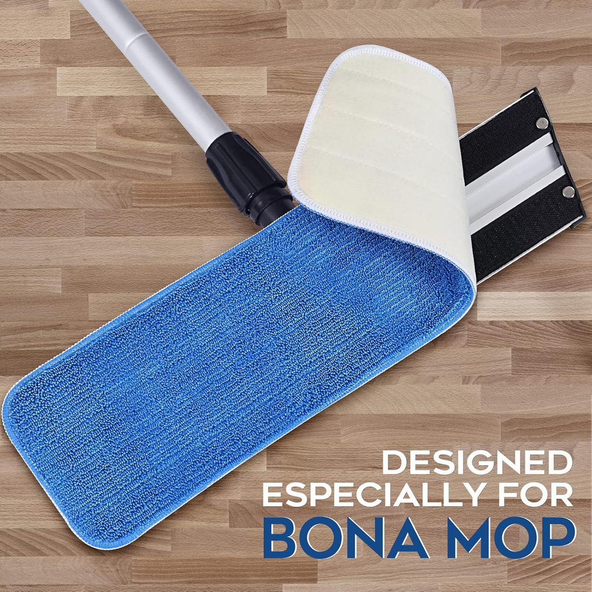 MATTHEW 18'' Microfiber Spray Mop Replacement Pads Heads for Wet Dry Reusable Mops Floor Home