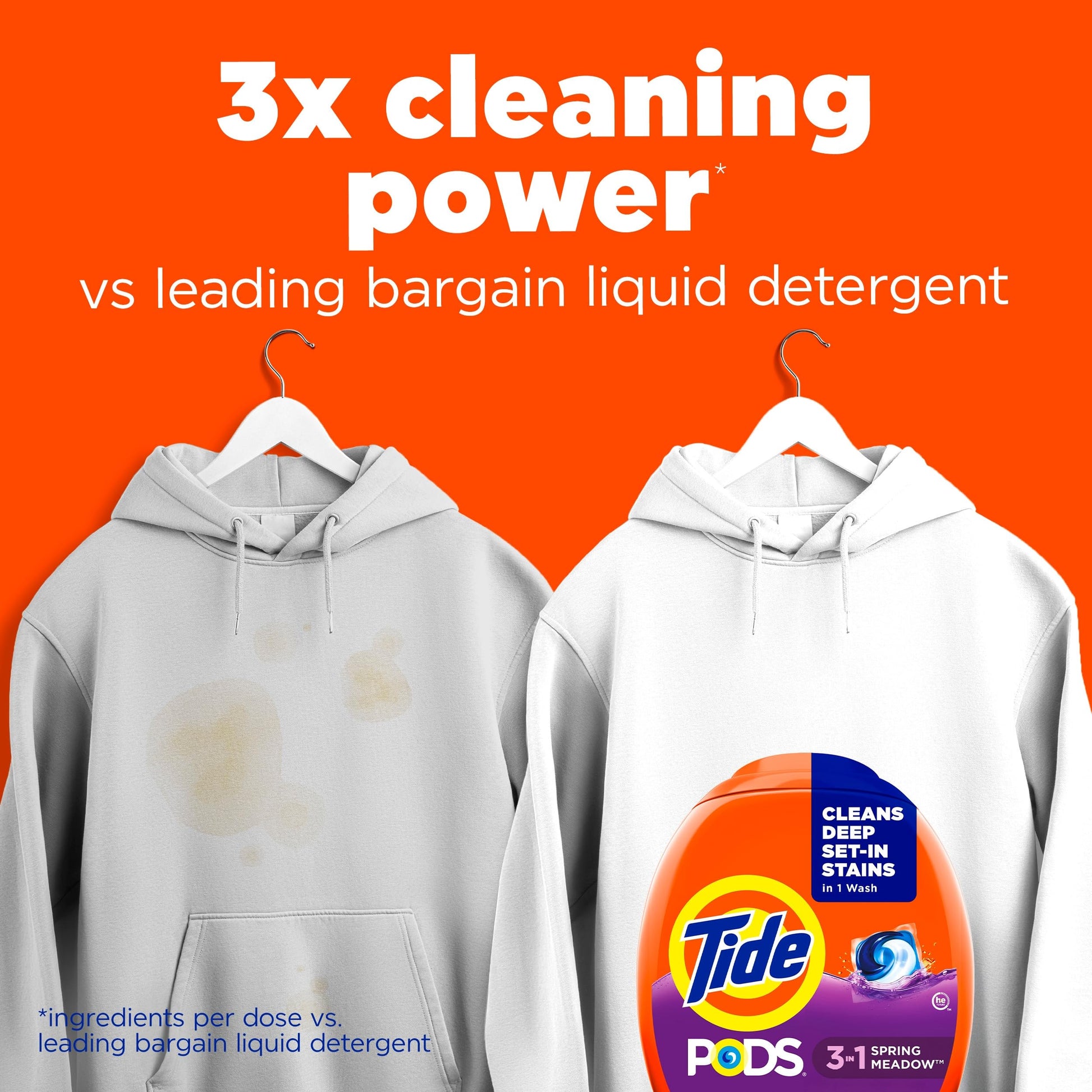 Tide PODS laundry detergent pacs, Color Protector, 112 Count, Spring Meadow Scent – view 2