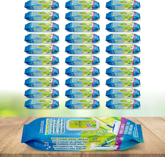 Wet Floor Wipes, Multi Surface Floor Cleaner Wet Mop Pads Fit Swiffer Sweeper Mop, Fresh Scent &