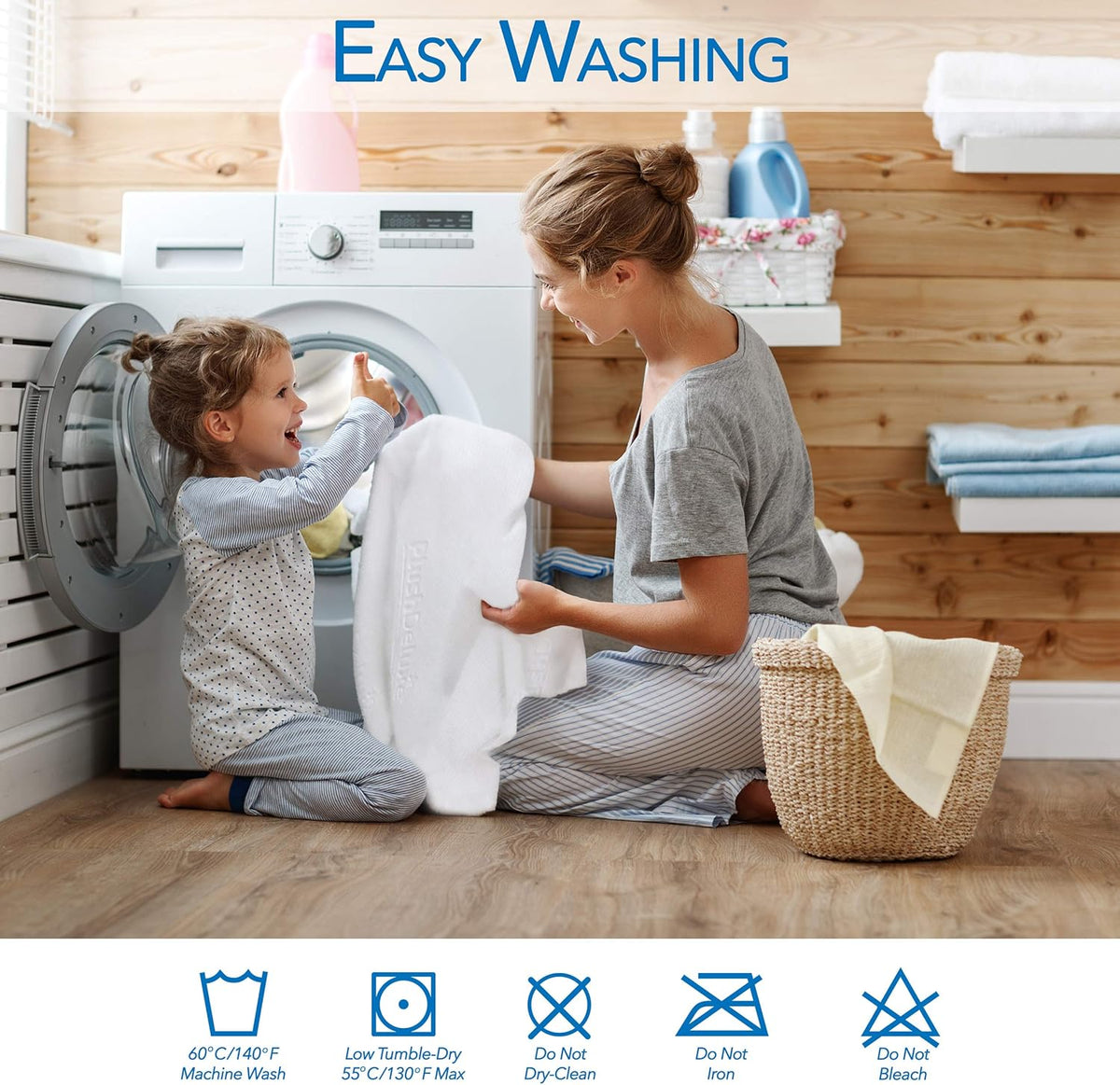 PlushDeluxe Premium Bamboo Mattress Protector – Full Size, Waterproof, & Ultra Soft Breathable