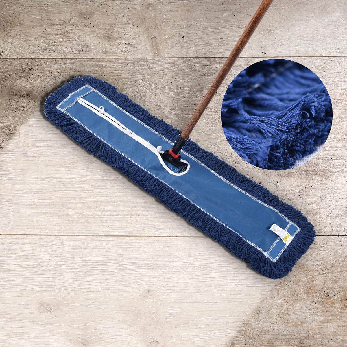 MATTHEW CLEANING 24'' Industrial Strength Cotton Dust Mop Refill Washable Replacement Heads For