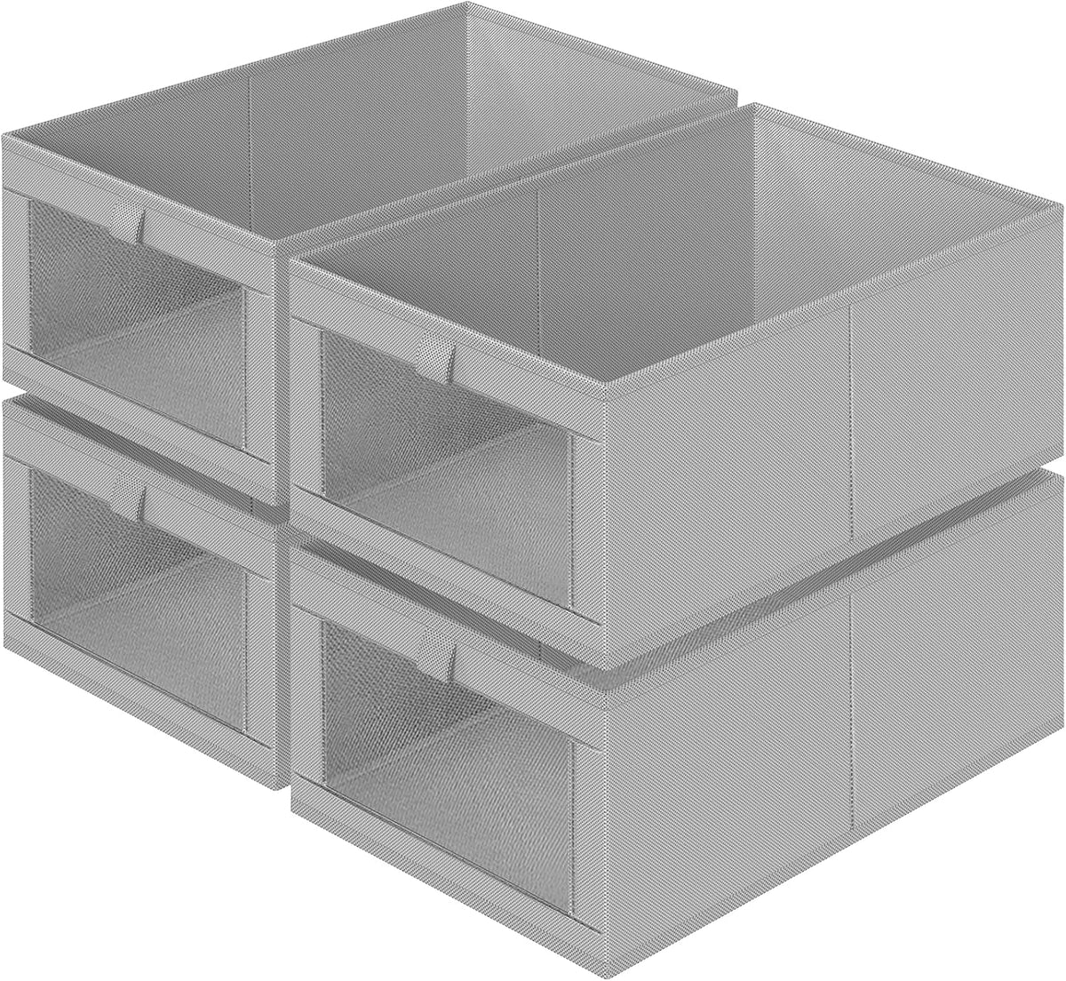 Criusia 4 Pack Linen Closet Organizers and Storage, Closet organizer Large Linen Closet Baskets for