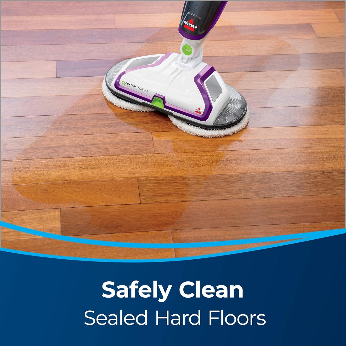 BISSELL® SpinWave Pet Hard Floor Corded Spin Mop Cleaner with Washable mop Pads for Sealed Hard