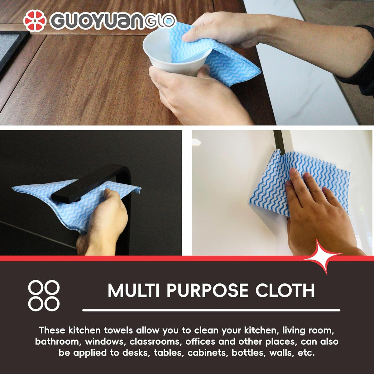 Disposable Dish Cloths Disposable Cleaning Towels Heavy Duty Reusable Cleaning Cloths Dish Rags for
