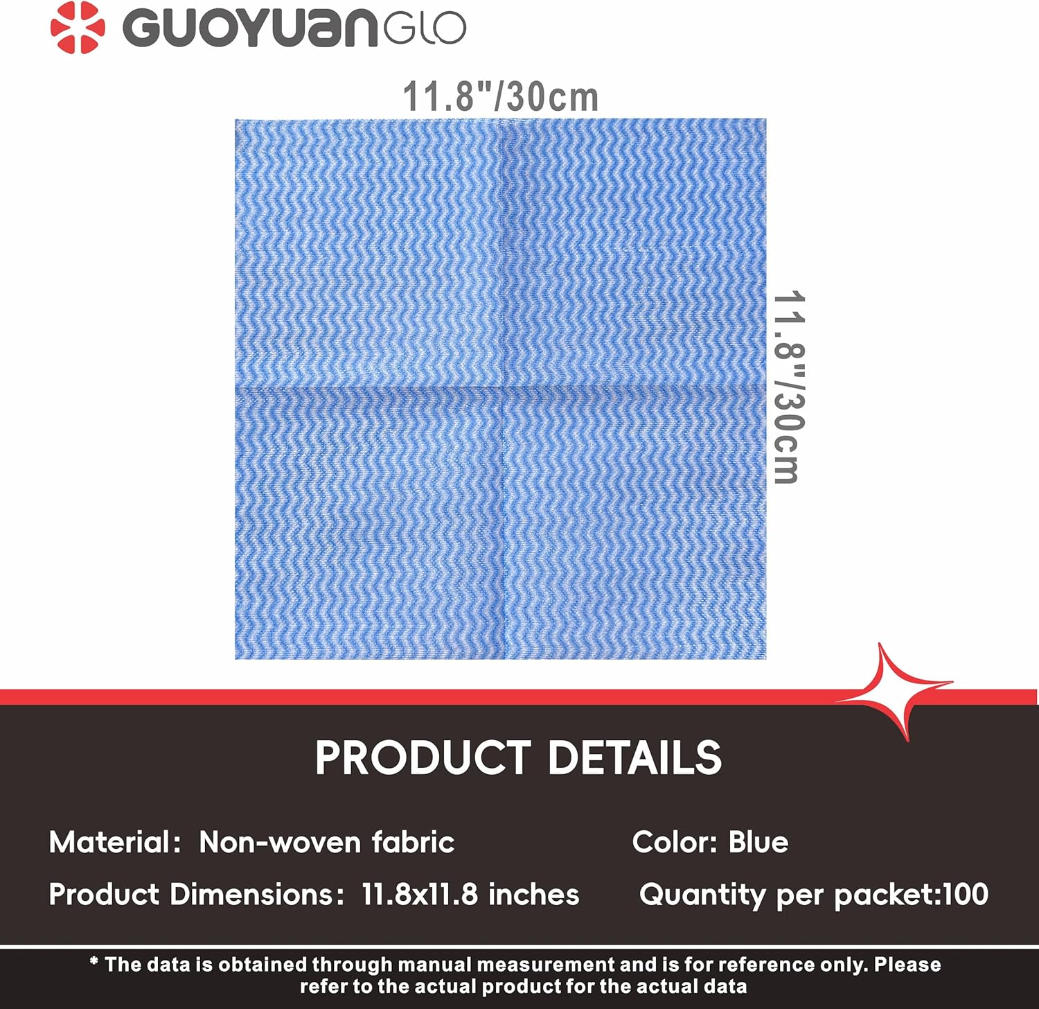 Disposable Cleaning Cloths Reusable Dsih Cloths for Kitchen Disposable Dish Rag Dry Fast 11.8x11.8