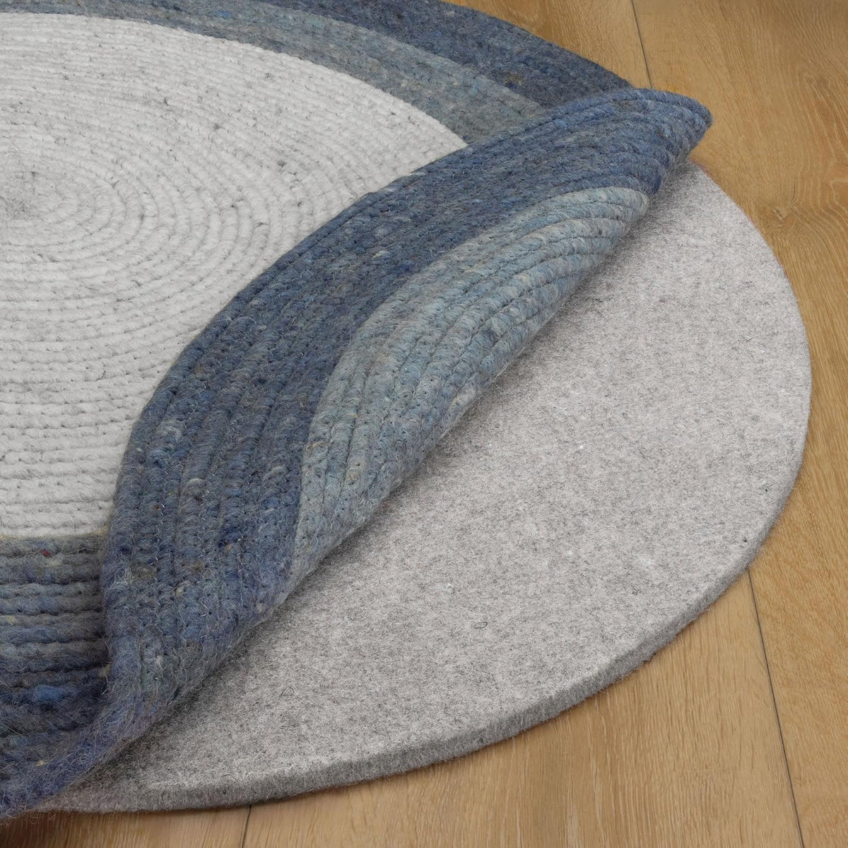RUGPADUSA - Eco-Plush - 9' Round - 3/8" Thick - 100% Felt - Extra Cushioned Rug Pad - Available in