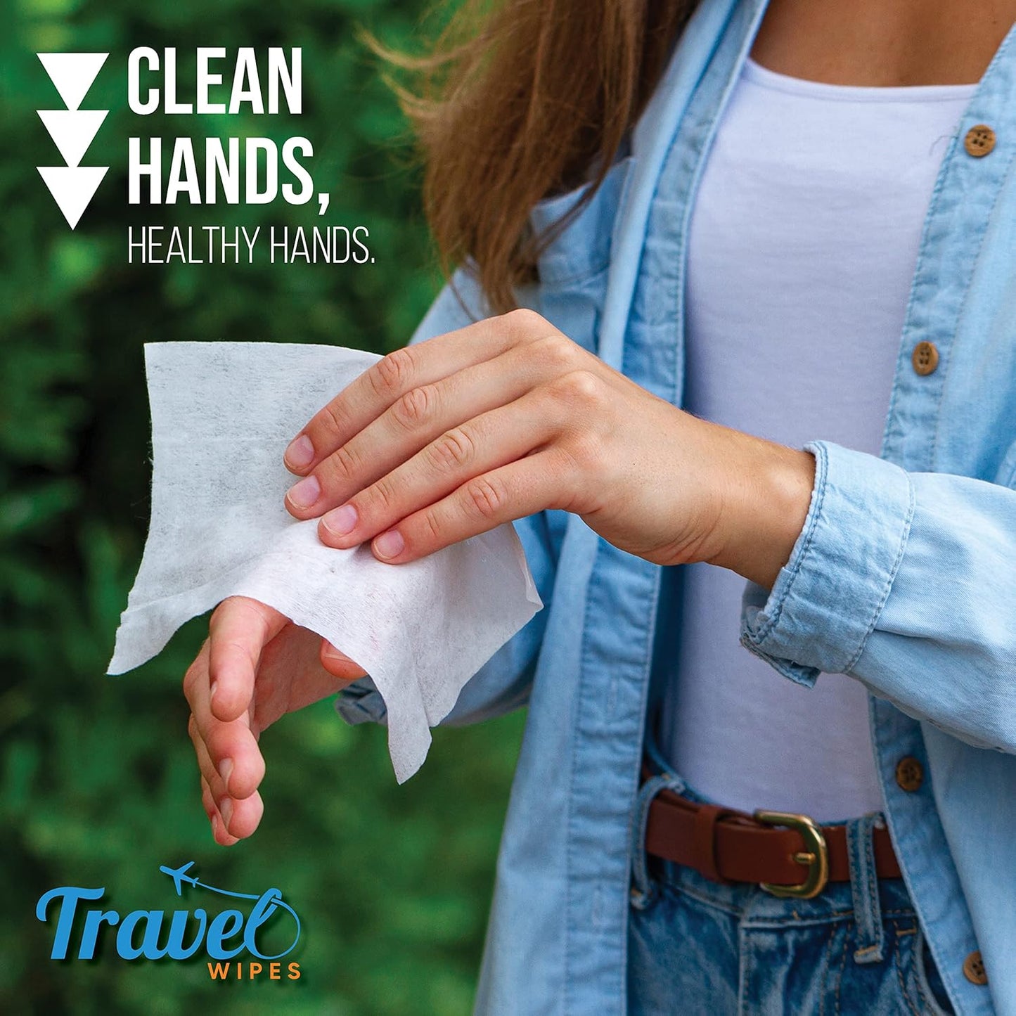 Hand Sanitizing Travel Wipes – 30ct Individually Wrapped | Fragrance-Free, Moisturizing, 70%