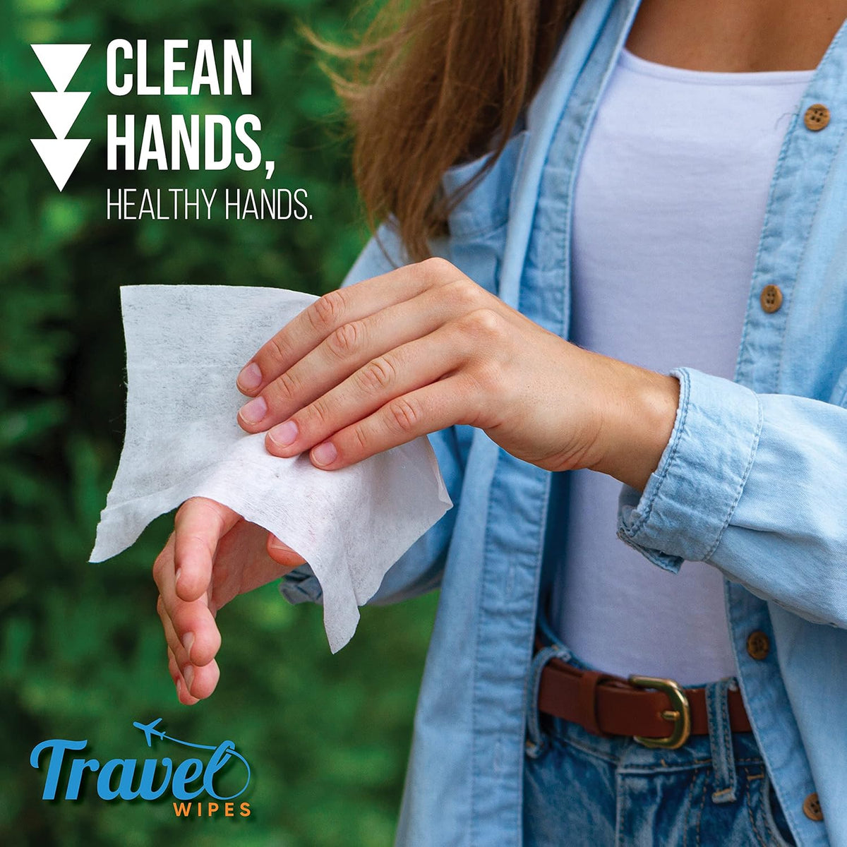 Hand Sanitizing Travel Wipes – 30ct Individually Wrapped | Fragrance-Free, Moisturizing, 70%