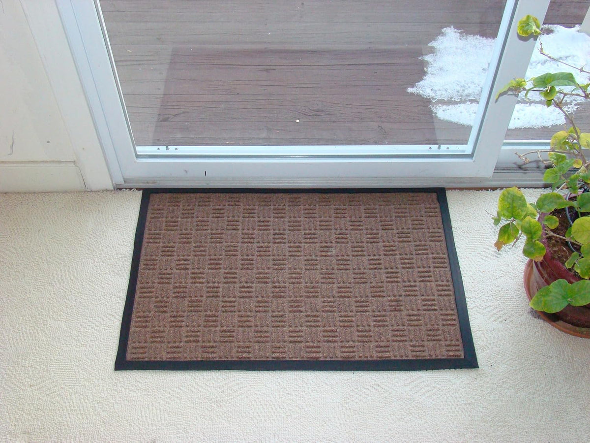Kempf Water Retainer Entrance Mat, Indoor Outdoor Rubber Rug, Moisture Trapping, Absorbent Mat, 2