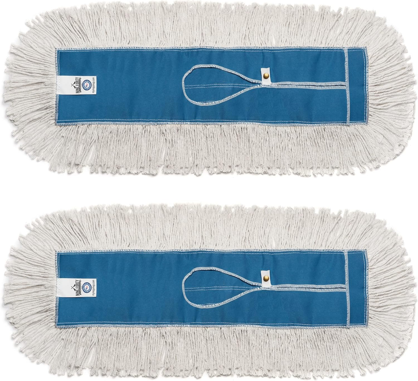 Nine Forty Industrial-Grade 24x5 Cotton Dust Mop Head Refills, Perfect Replacement for Busy Home