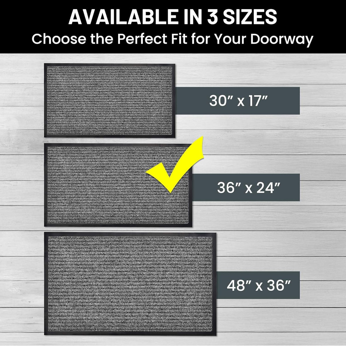 Sierra Concepts Front Door Mat Welcome Floor Mats - Entryway Indoor Outdoor Entrance Doormat