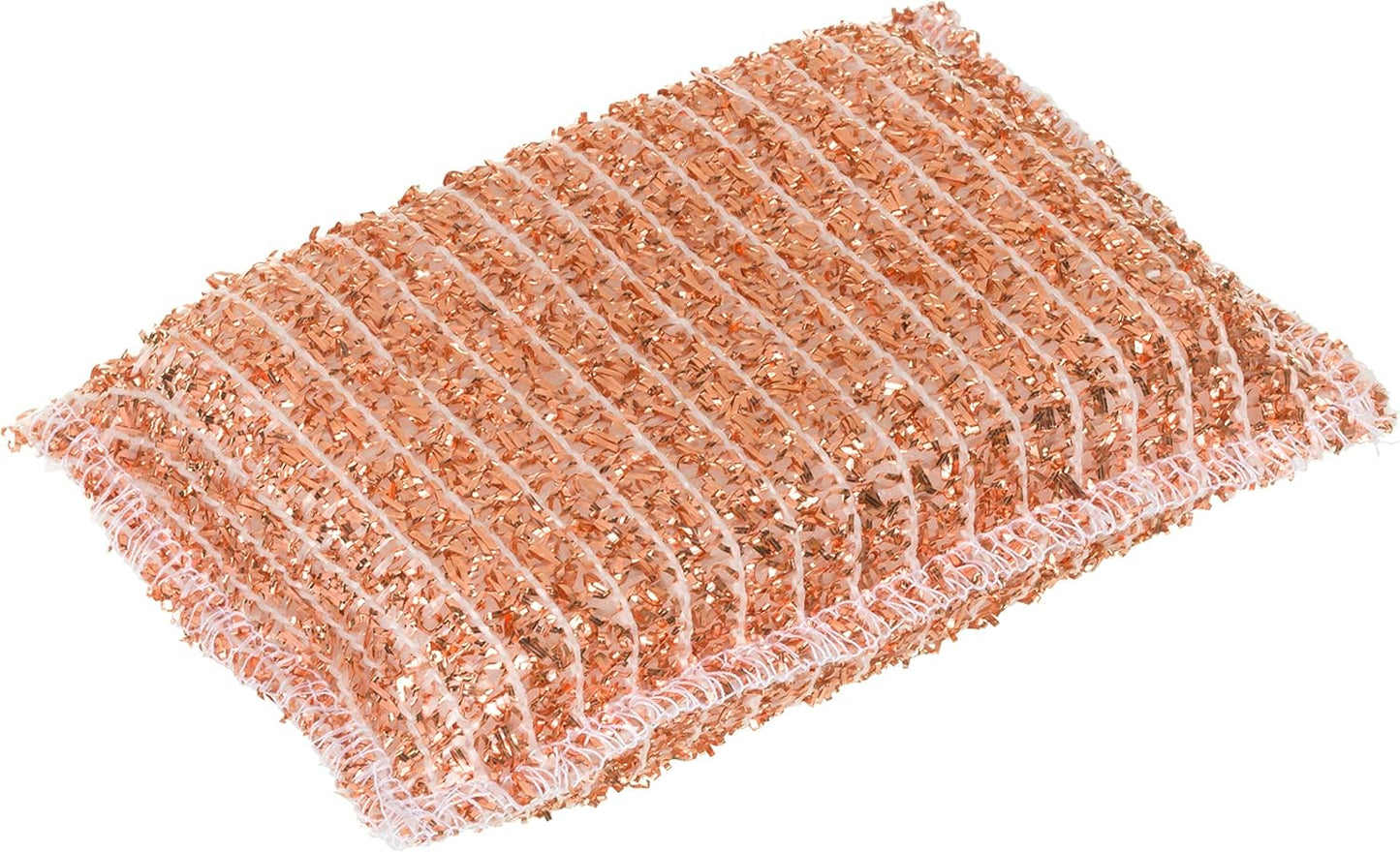 REDECKER Kitchen Woven Copper Sponge, 2-Piece - Abrasive Scrubber, Cleans Stainless Steel