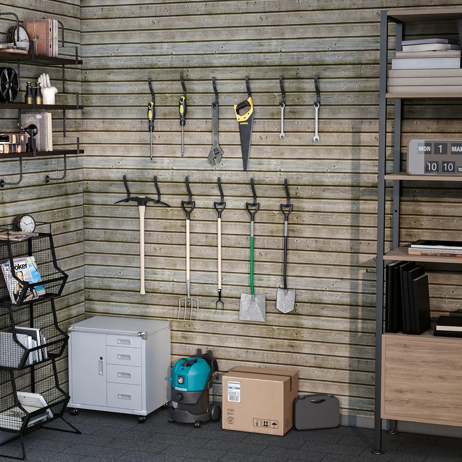 6-Pack Heavy Duty Coat Hooks for Wall Mount - Durable Wall-Mounted Hooks for Hanging Coats