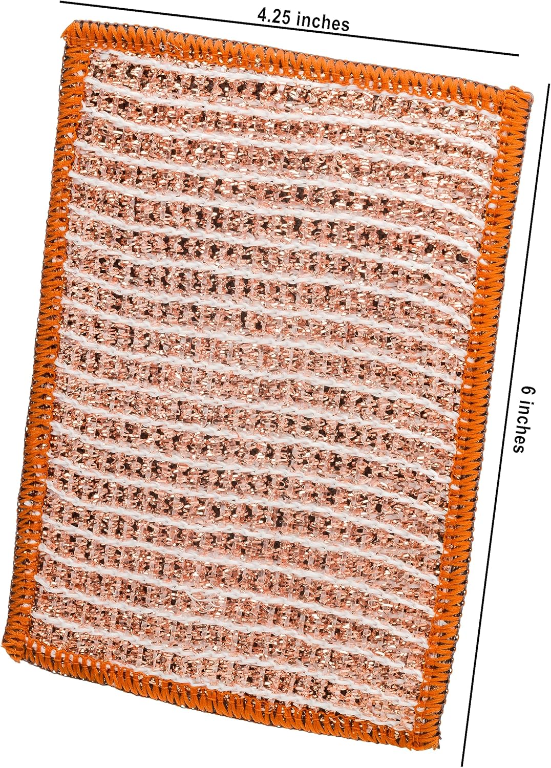 Redecker 2-Ply Woven Copper Scrubbing Cloth & Microfiber Cleaning Wipe – Dual-Surface, Non-Scratch