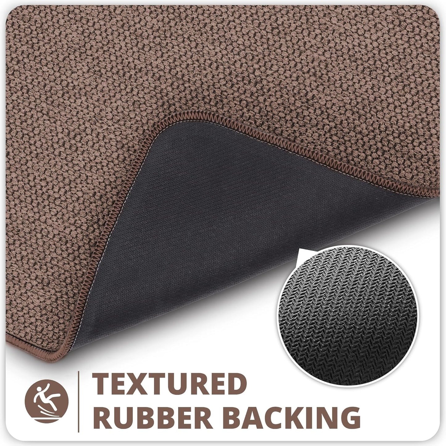 Bath Mat,Ultra Thin Bathroom Runner Rugs,Large Bath Mats for Bathroom,Quick Dry,Non-Slip,Machine