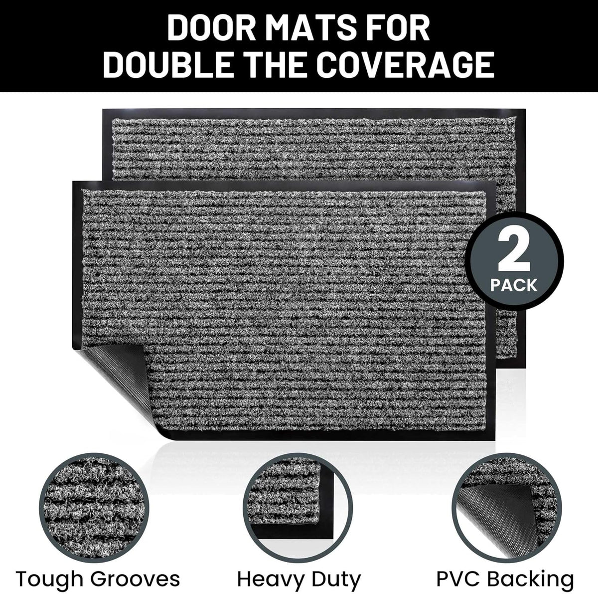 Sierra Concepts Front Door Mat X-Large Welcome Floor Mats - Entryway Indoor Outdoor Entrance
