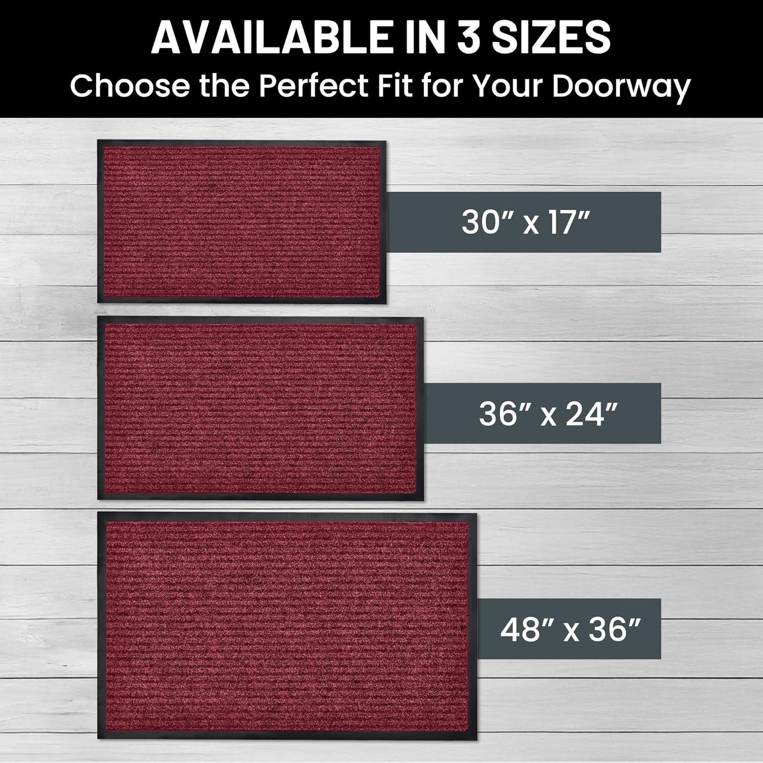 Sierra Concepts Front Door Mat Welcome Floor Mats - Entryway Indoor Outdoor Entrance Doormat