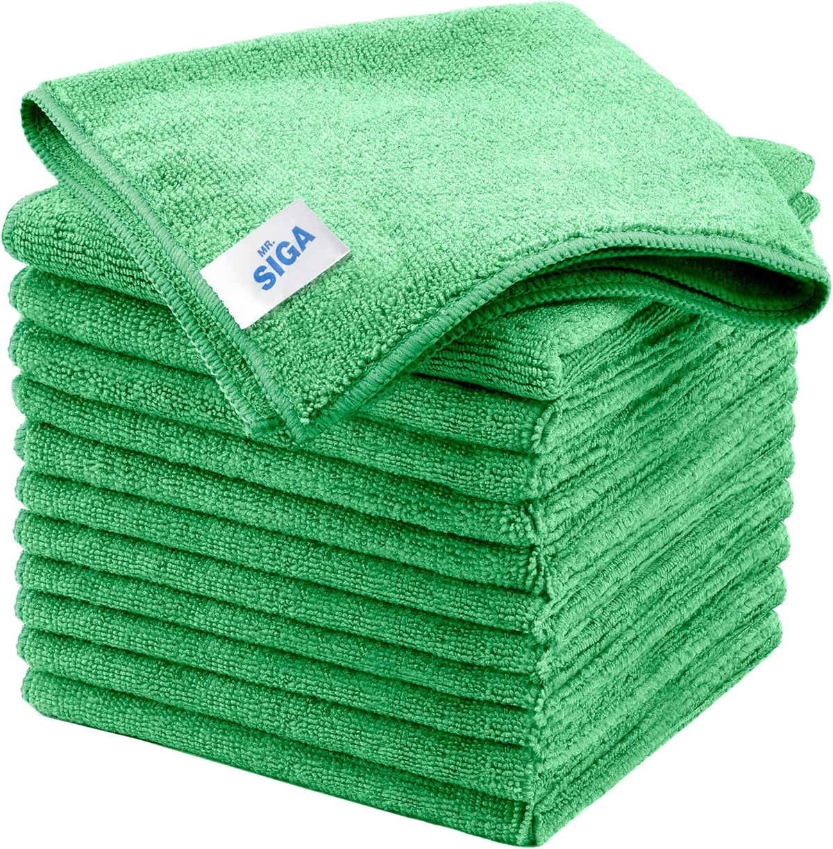 MR.SIGA Microfiber Cleaning Cloths, All-Purpose Microfiber Towels, Streak Free Cleaning Rags, Pack