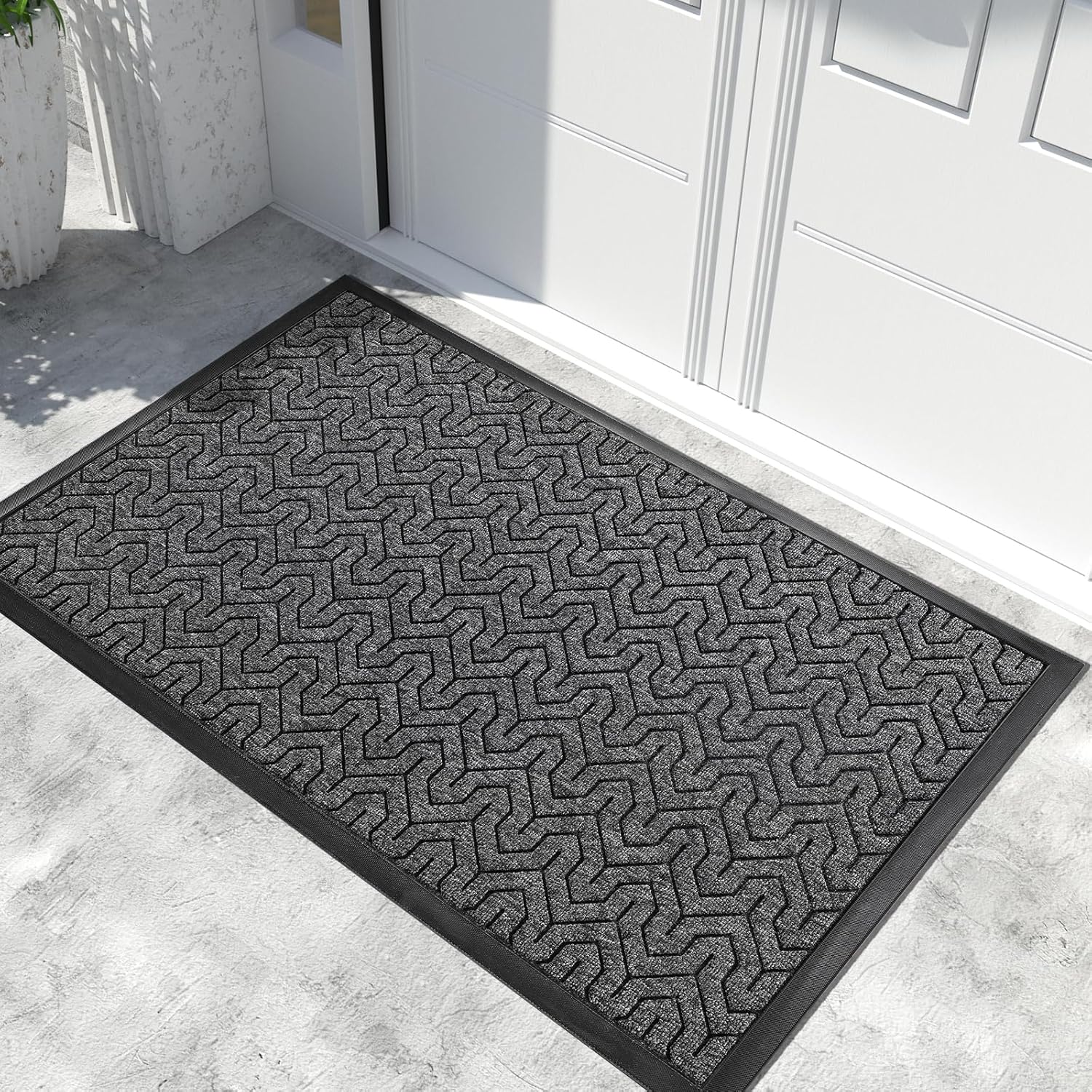 Yimobra Extra Large Door Mat Outside Entrance 60x32, Waterproof Heavy Duty Outdoor Mats for Front