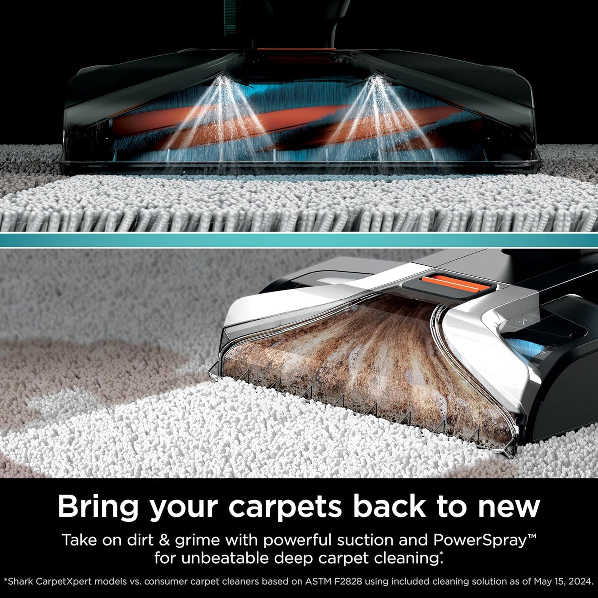 Shark CarpetXpert with StainStriker Upright Carpet, Area Rug & Upholstery Cleaner with Pet Mess