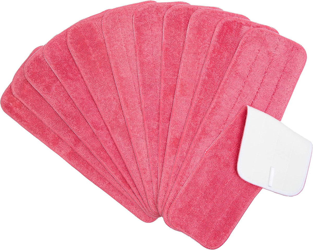 Arkwright Spray Mop Replacement Pads - (Pack of 12) Bulk Microfiber Flat Dry and Wet Refill Mop