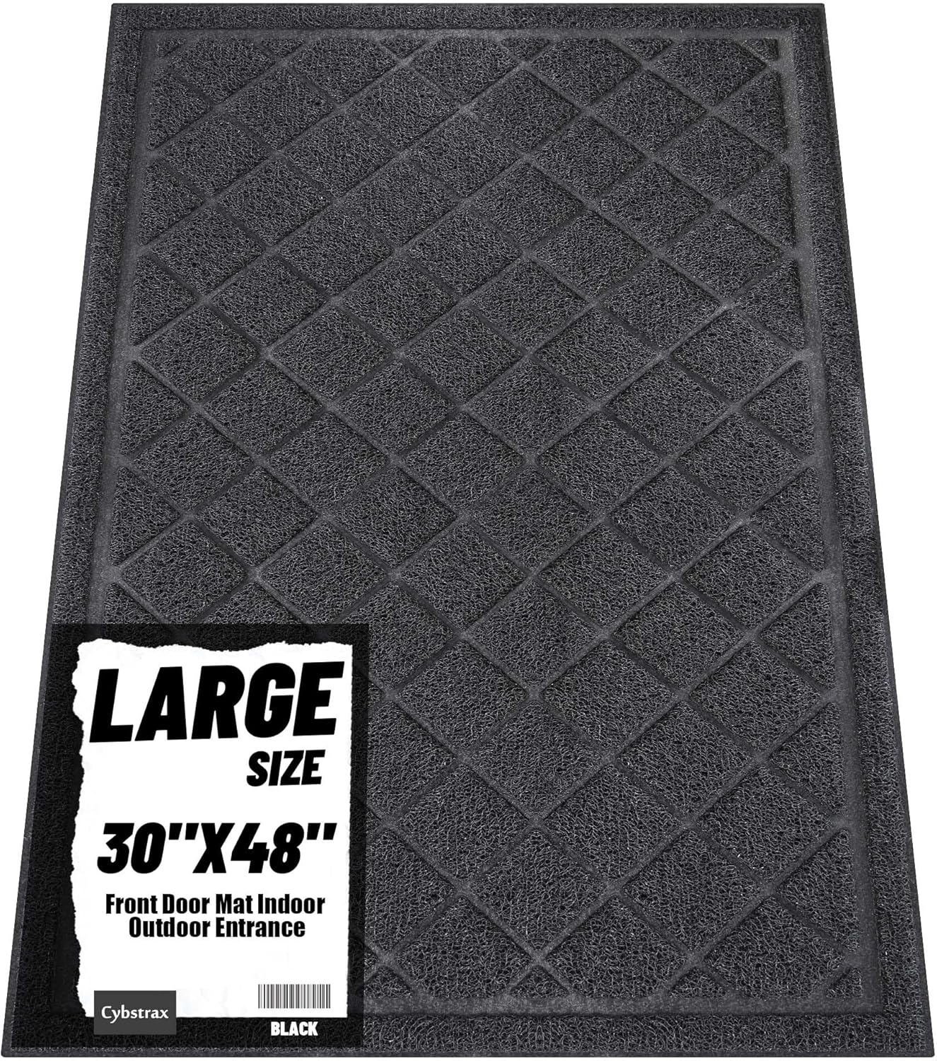 Front Door Mat Outside Entrance, 30" x 48" Heavy Duty All-Season All-Weather Waterproof Doormat
