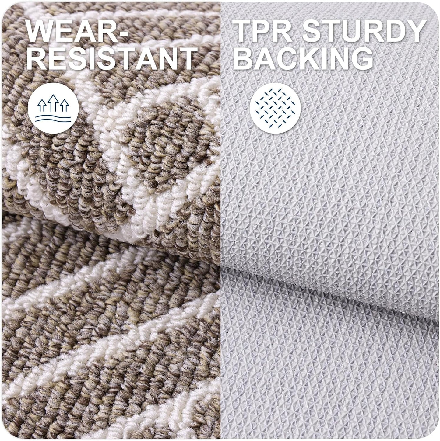 OLANLY Runner Indoor Door Mat, 70x23 Inch, Dirt Resistant and Absorbent, Non-Slip Rubber Backing