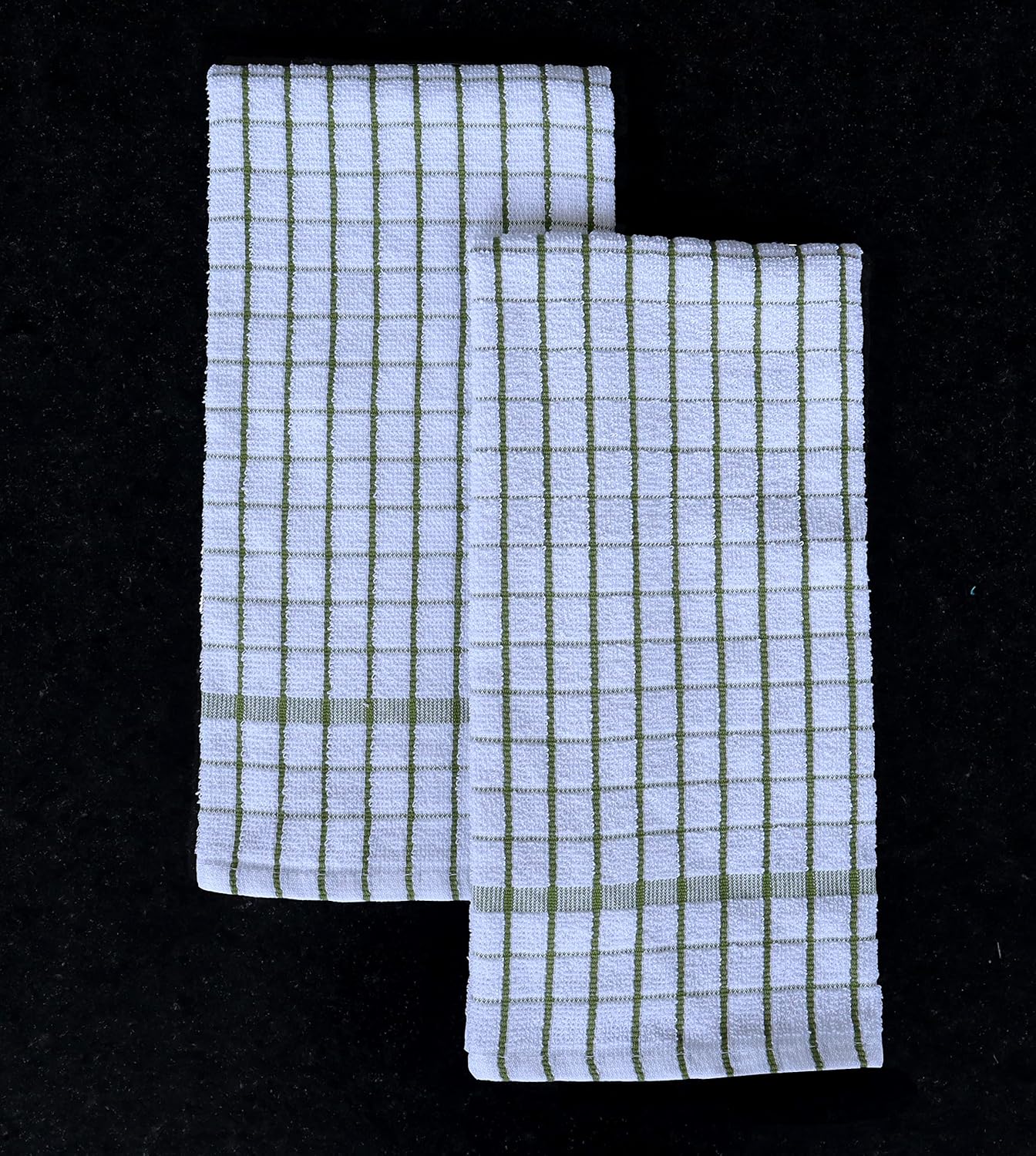 AMOUR INFINI Kitchen Towels Set of 4 - Highly Absorbent, Super Soft Terry Cotton 20x28 Inch Dish
