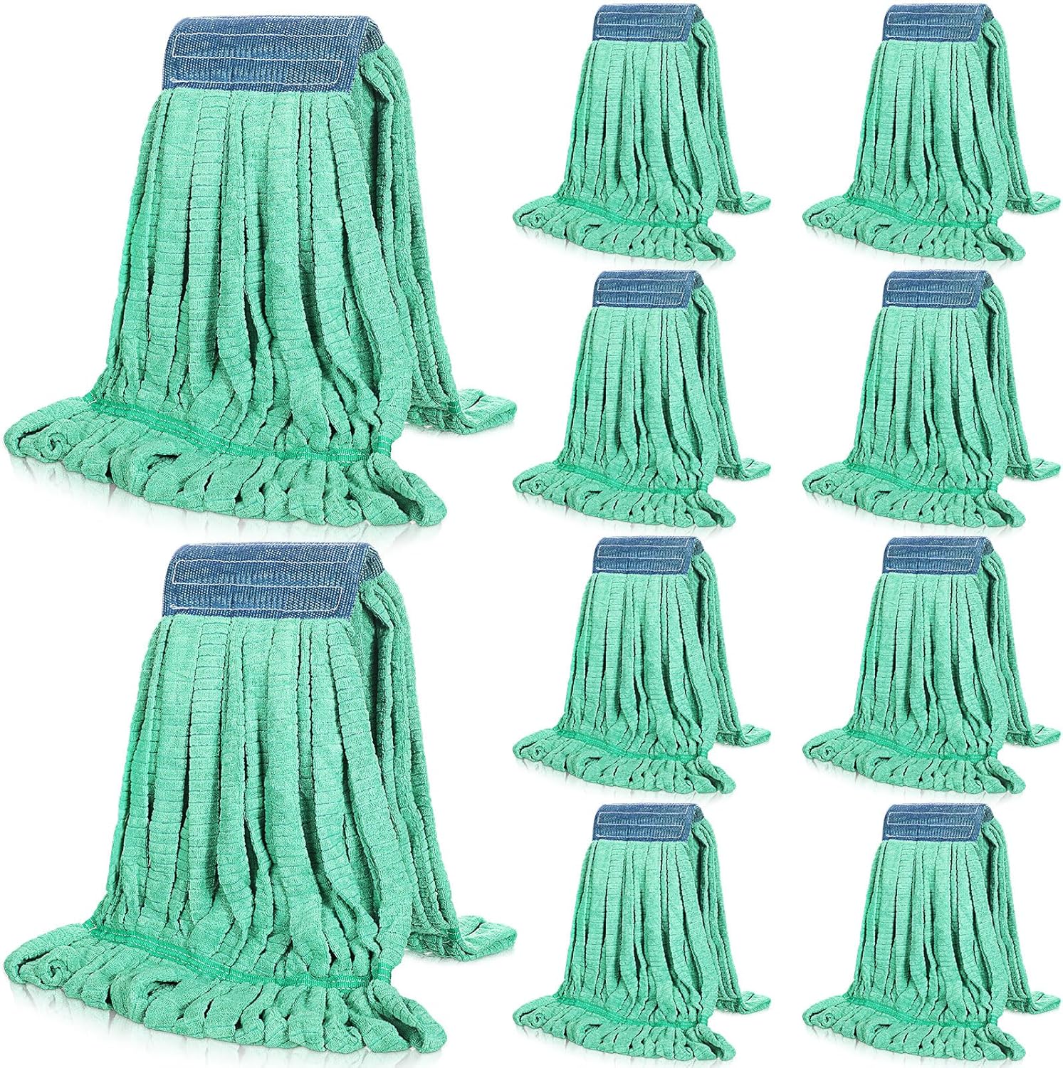 Lallisa 10 Pcs Commercial Mop Head Replacement Tube Microfiber Mop Heads for Floor Cleaning