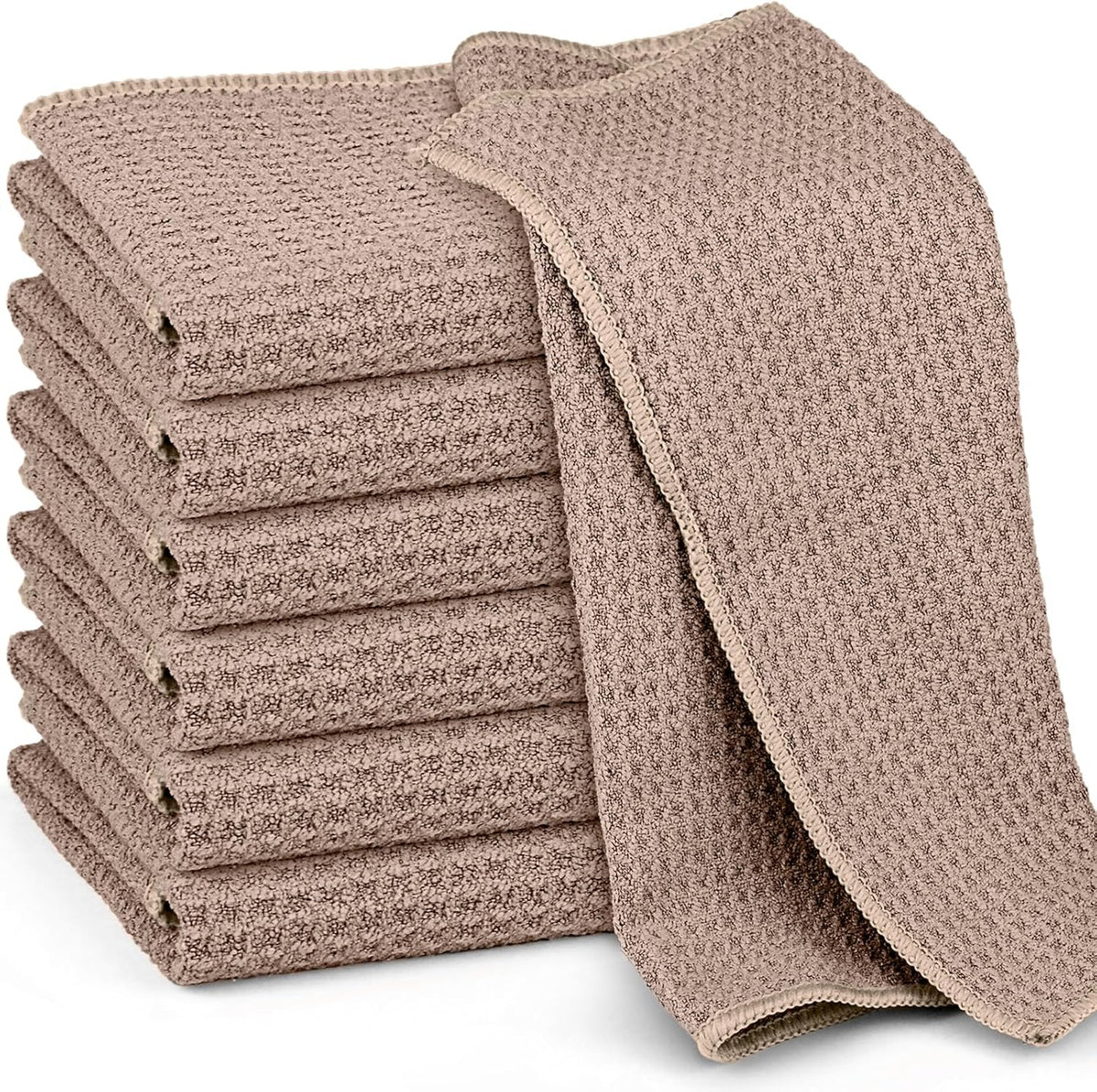 Microfiber Cleaning Cloth Waffle Weave for Dusting Absorbent Towel Quick Drying Dust Rags Household