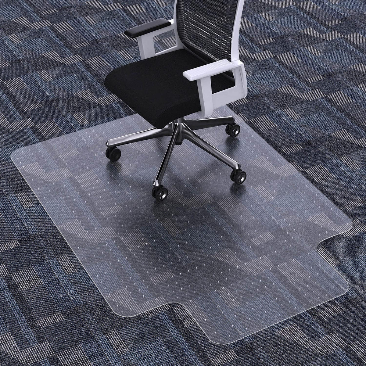 FuturHydro Office Chair Mat for Low Pile Carpet, 48" x 36" Clear Computer Desk Chair Mats for
