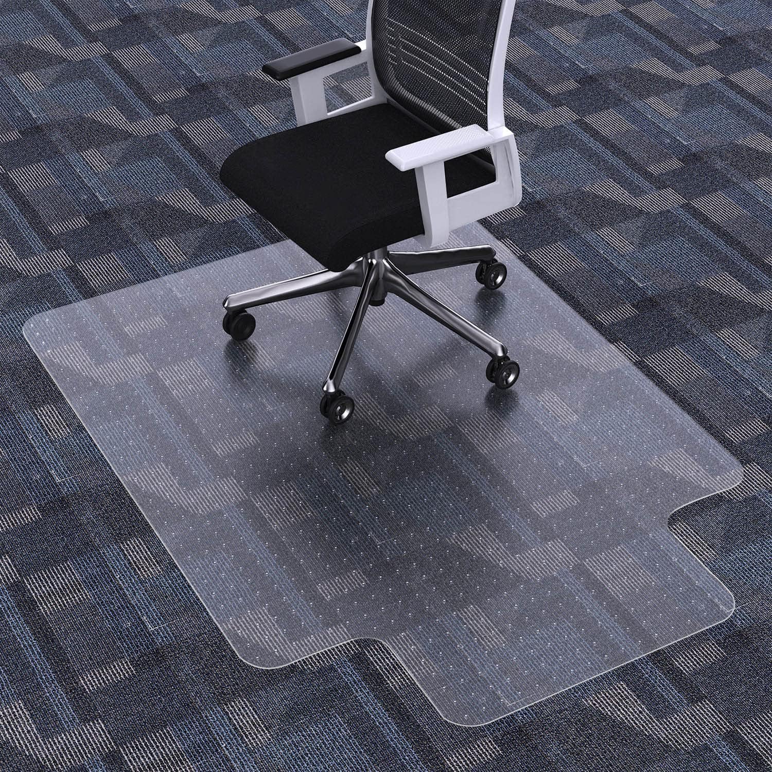 FuturHydro Office Chair Mat for Low Pile Carpet, 48" x 36" Clear Computer Desk Chair Mats for