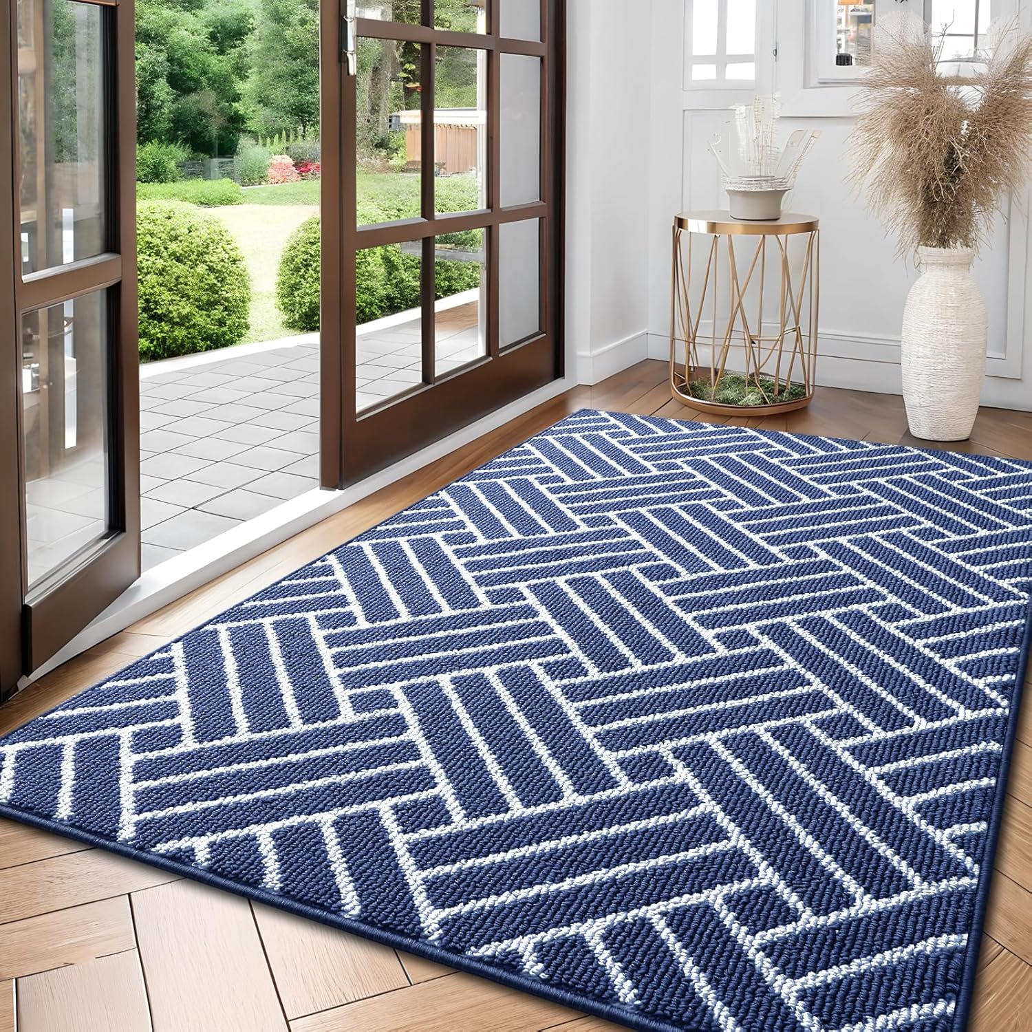 OLANLY Large Indoor Door Mat, 59x35 Inch, Dirt Resistant and Absorbent, Non-Slip Rubber Backing