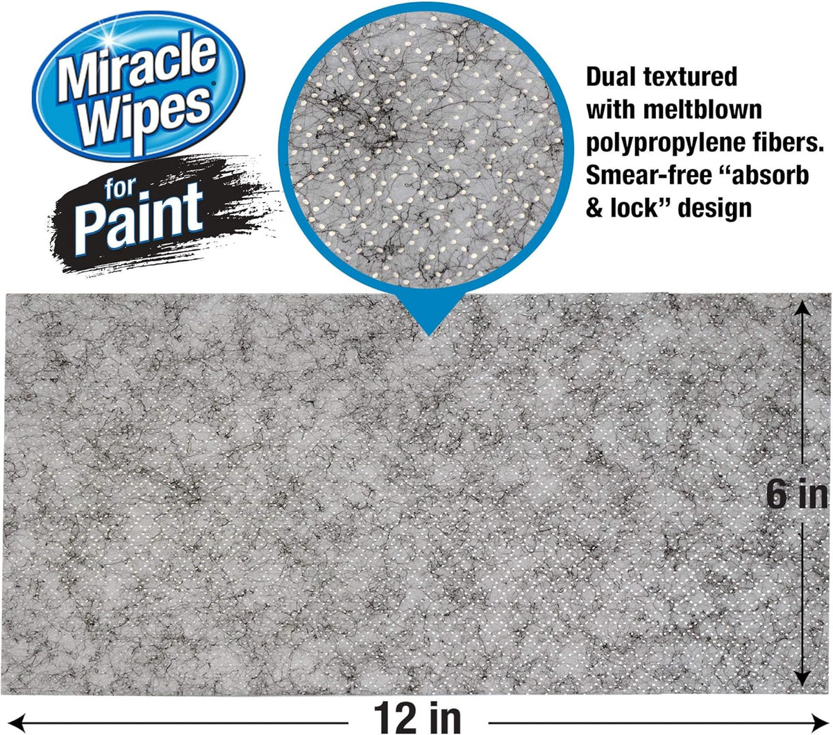 MiracleWipes for Paint Prep & Cleanup, Remove Tough Grime Build-Up, Wet Paint, Caulking, Epoxy