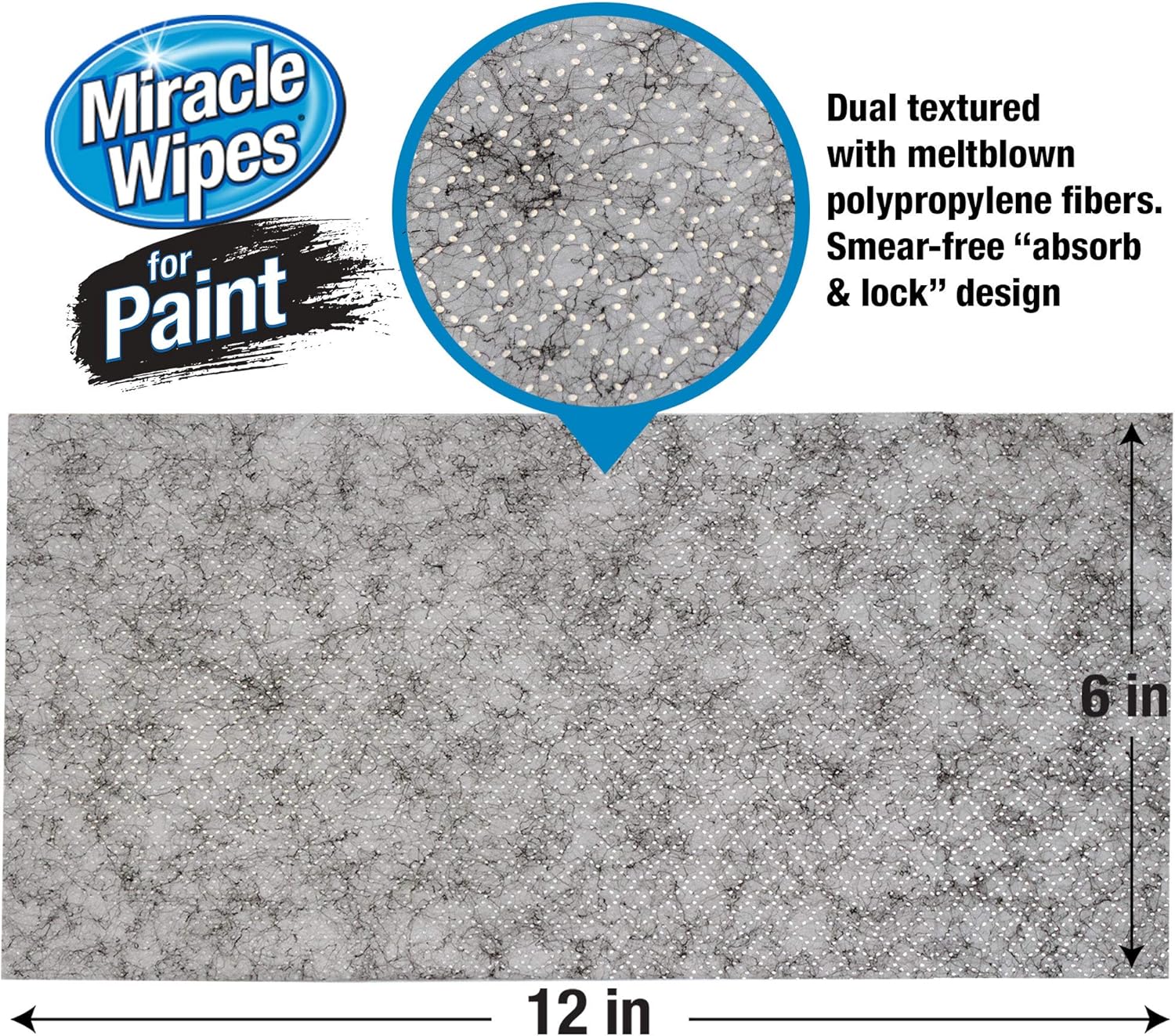 MiracleWipes for Paint Prep & Cleanup, Remove Tough Grime Build-Up, Wet Paint, Caulking, Epoxy