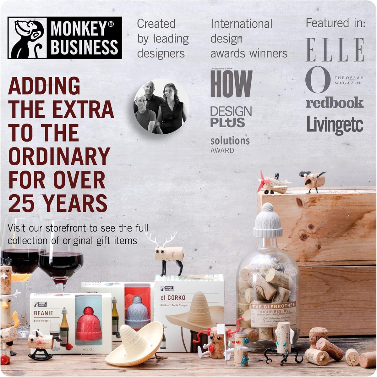 Monkey Business Fill Phil Refrigerator Deodorizer, Baking Soda Container, Baking Soda Fridge