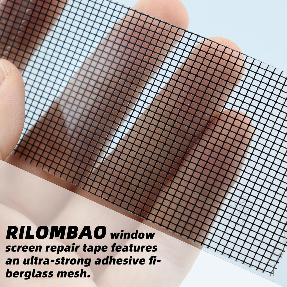 2IN Wide (16.4Ft/5.46Yd/Roll) Window Screen Repair Tape for Windows or Doors, 3-Layer Design