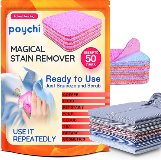 Magical Fiber Stain Remover- Use as Spot Remover- No Dry Cleaning Food, Grease, Coffee Off Laundry