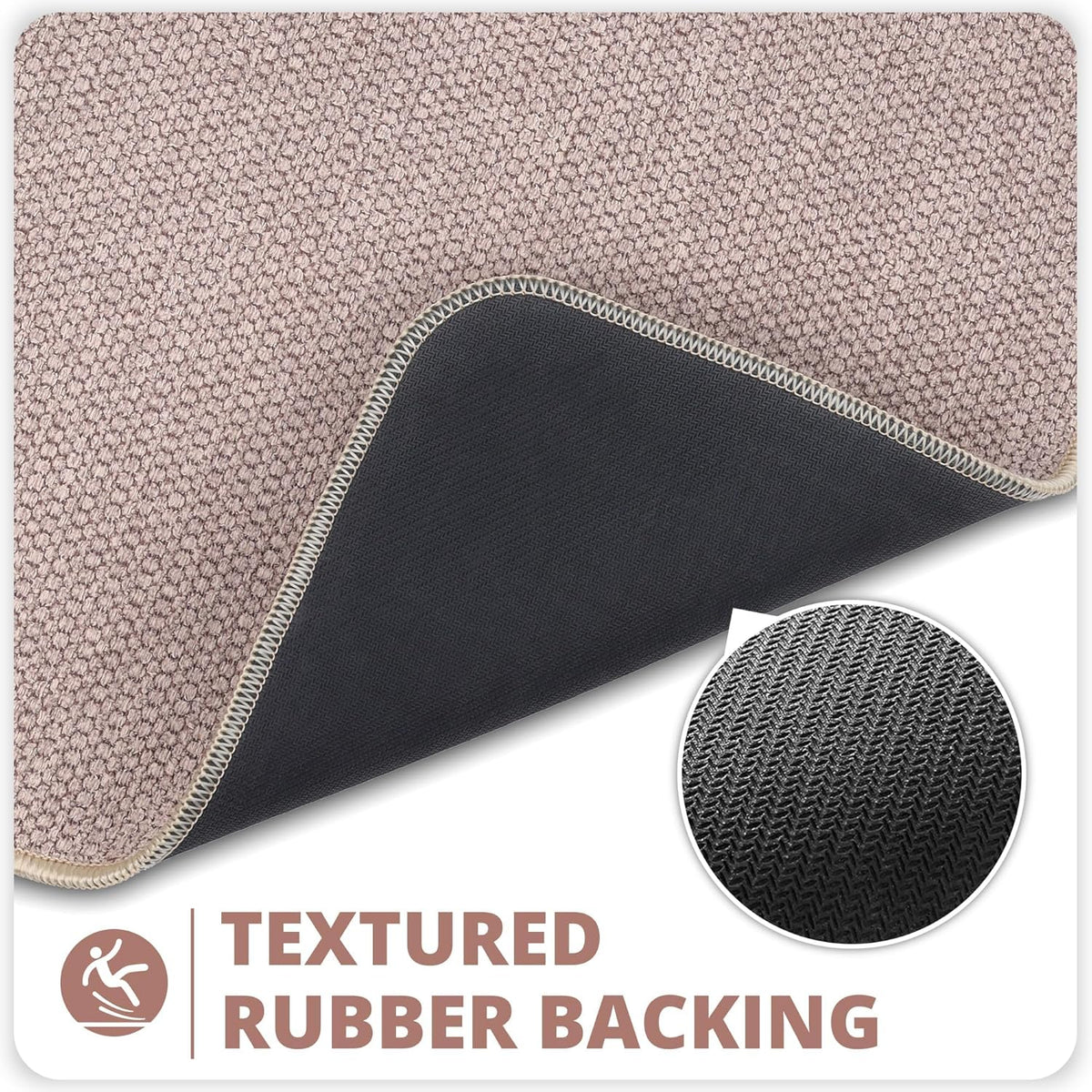 Bath Mat,Ultra Thin Bathroom Runner Rugs,Large Bath Mats for Bathroom,Quick Dry,Non-Slip,Machine