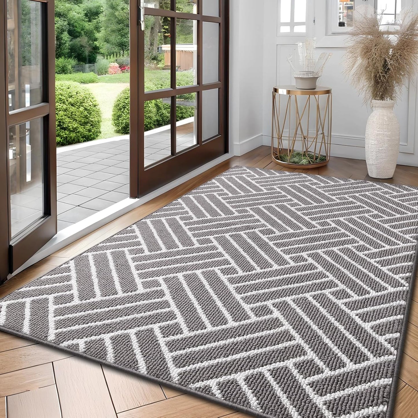 OLANLY Large Indoor Door Mat, 59x35 Inch, Dirt Resistant and Absorbent, Non-Slip Rubber Backing