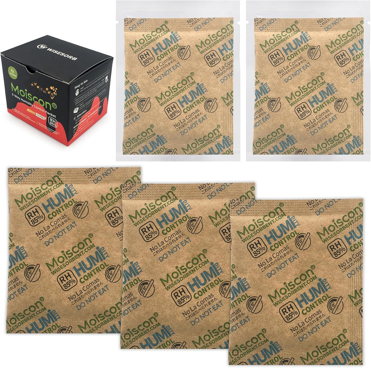 85% RH 15 Pack 8 Gram Two-Way Humidity Control Packs for Wooden Musical Instruments, Size 8