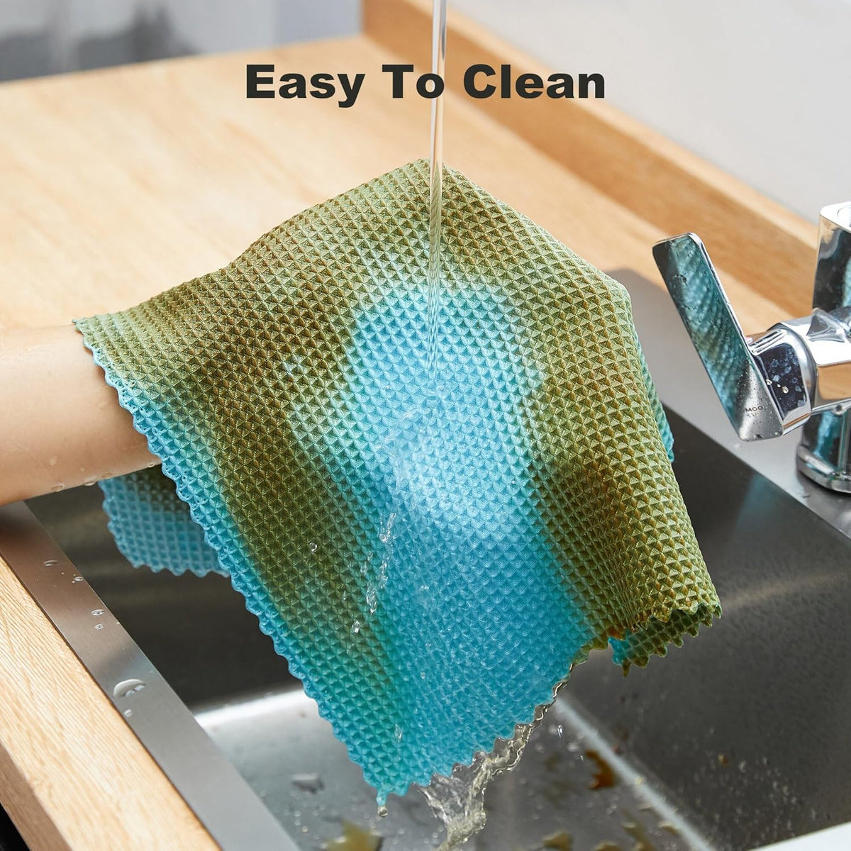 JOYMOOP Microfiber Cleaning Cloth, Reusable Absorbent Microfiber Cleaning Cloths, Kitchen Dish
