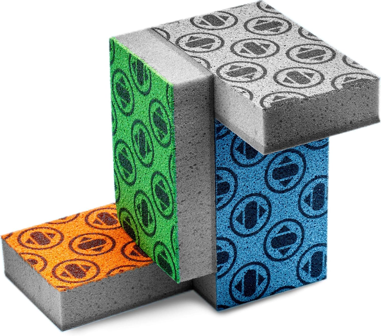 Skura Style Smart 4 Pack Odor Free Non-Scratch Scrub Pads for Sink, Counters, Surfaces, Pots, Pans