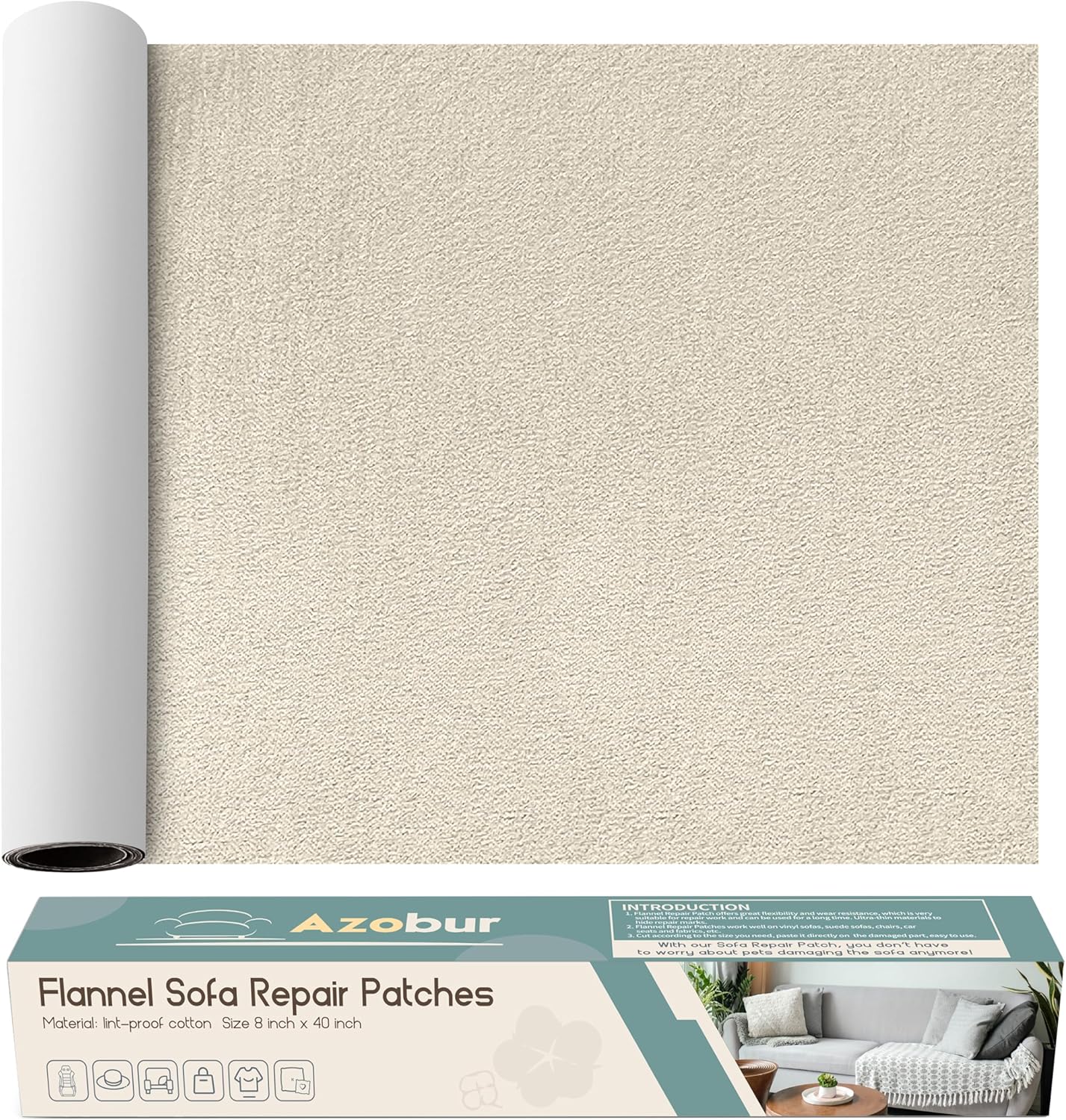 Velvet Repair Patch, Self-Adhesive Flannel Fabric Patch, Multi Colors, Microfiber Patch，Can be Used