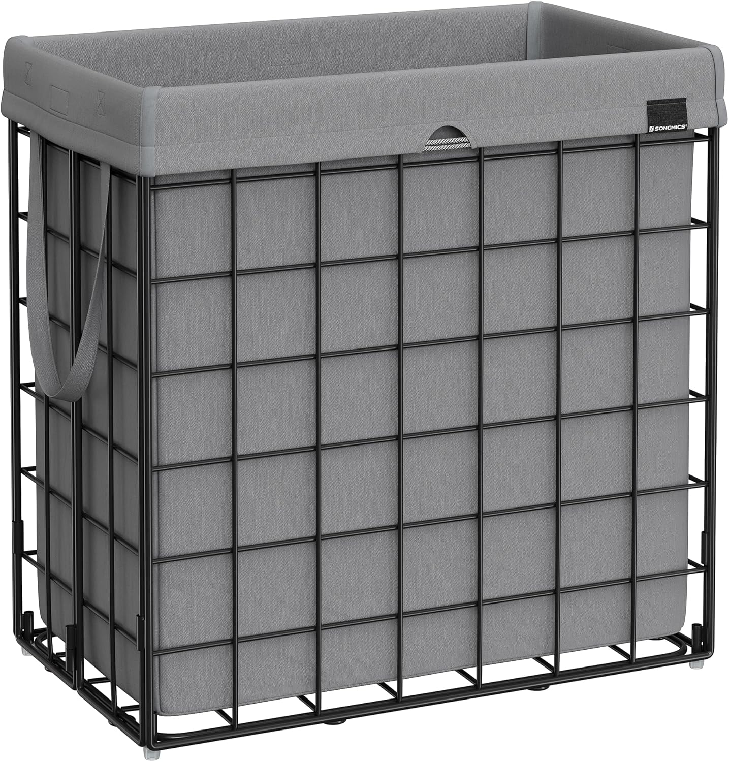 SONGMICS 29 Gal. (110L) Laundry Basket, Laundry Hamper, Collapsible Clothes Hamper, Removable and