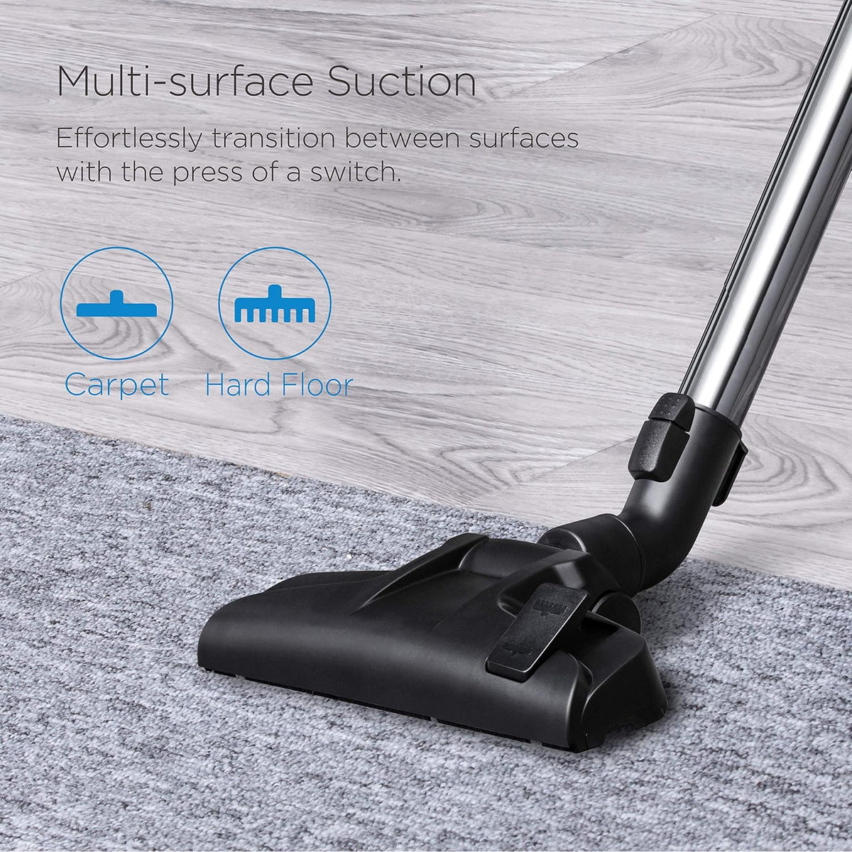 Eureka Bagless Canister Vacuum Cleaner, Lightweight Vac for Carpets and Hard Floors, w/Filter