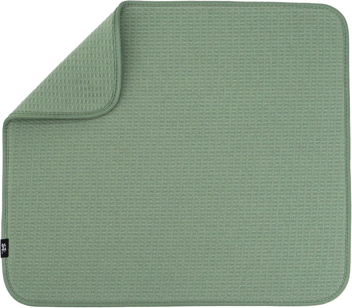 S&T INC. Dish Drying Mat, 16” x 18”, Absorbent Microfiber Kitchen Counter Mat, Dish Drying Pad for